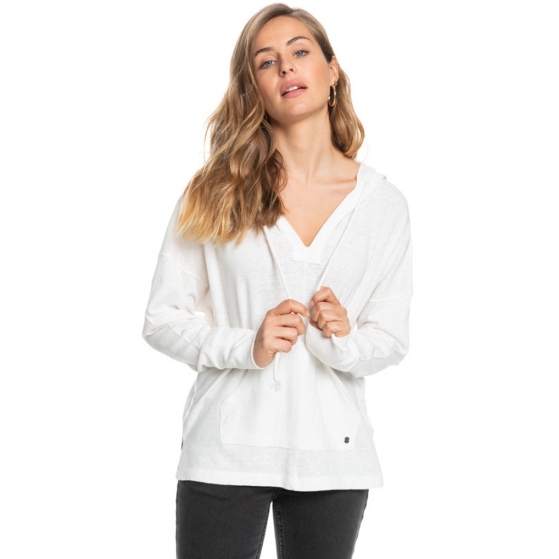 ROXY PADDLE OUT HOODIE SNOW WHITE XS