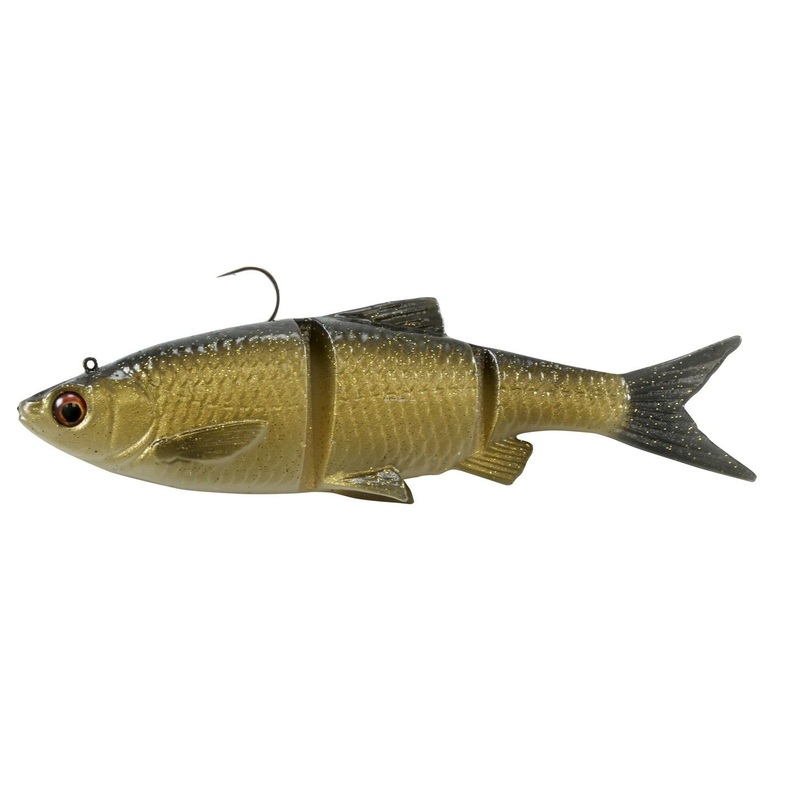Savage Gear 3D Baitfish Segmented Swimbait Golden Shiner 4″