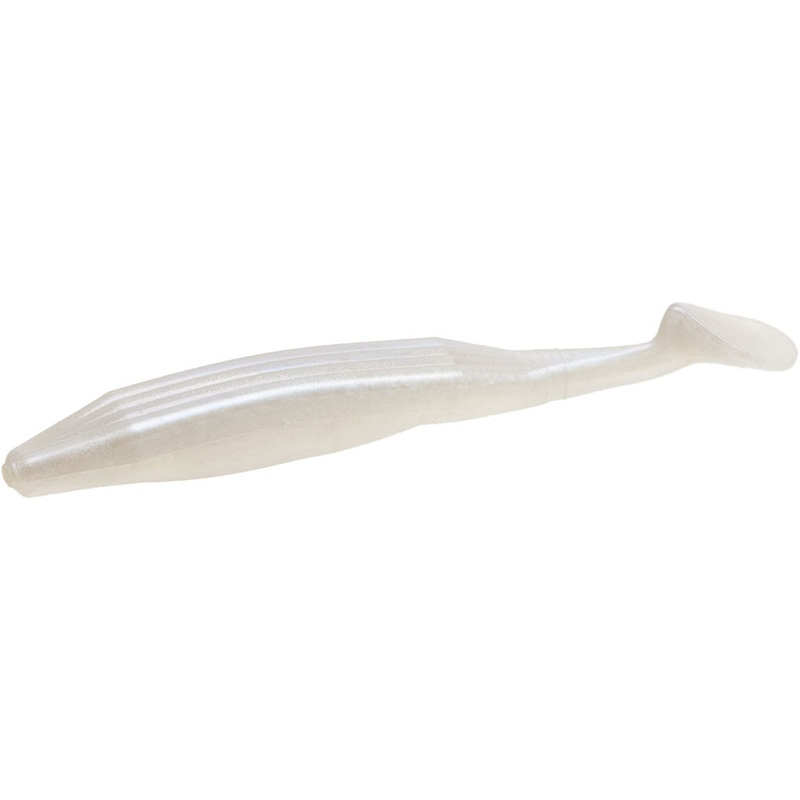 Zoom Swimmin’ Super Fluke Paddle Tail Swimbait – 5 Inch Albino