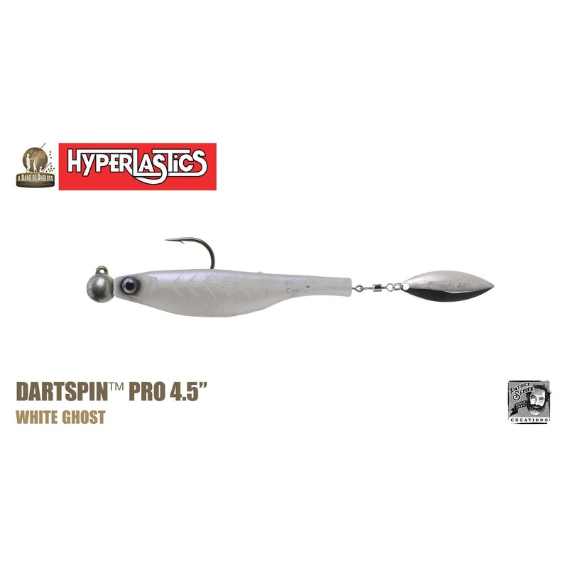 Hyperlastics Dartspin Pro Lures (Rigged Jighead Ver.) Length: 3.5″ – Weight: 1/4oz Ayu