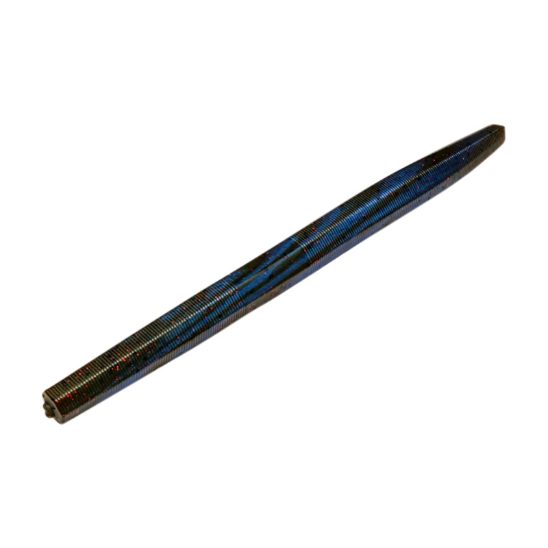 KVD Perfect Plastics Ocho Stickbaits Black Blue Swirl 5″ – 8 Pack