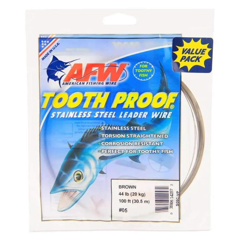 AFW TOOTH PROOF WIRE 100′ #02 27LB