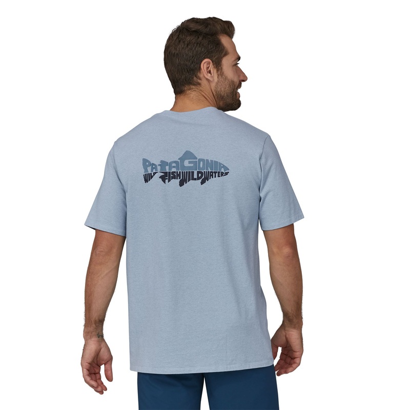 Patagonia M’s Wild Waterline Pocket Responsibili-Tee Oar Tan / ORTN XS