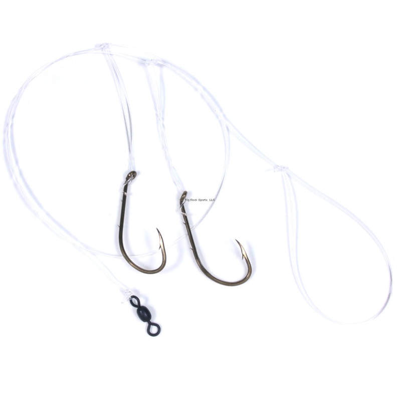 Sea Striker Striper Hi-Lo Clam Rig with 2 Bronze Bait Holder Hooks 4/0