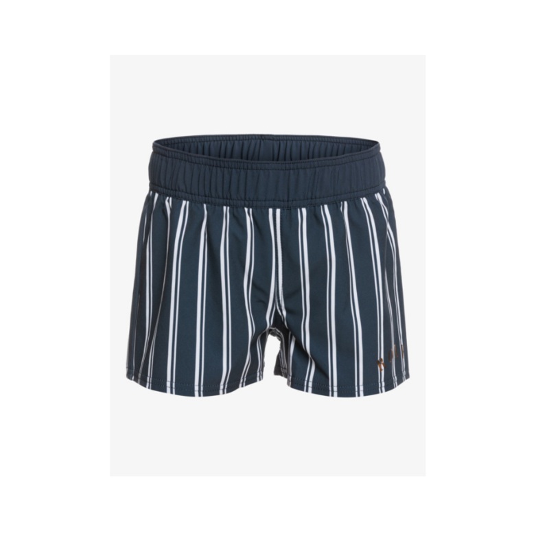 ROXY GIRL’S SAME TIME 2″ BOARDSHORTS MOOD INDIGO AT DOWN STRIPE 6