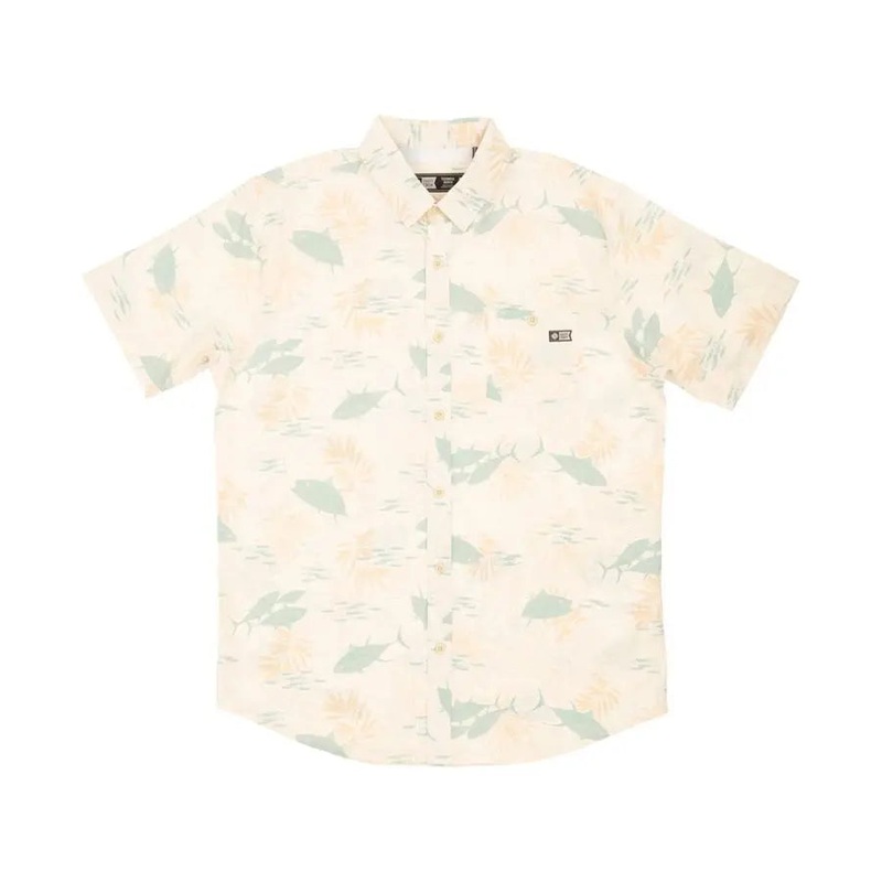 SALTY CREW FEEDING FRENZY UV WOVEN GRAY XL