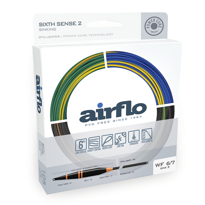 Airflo SUPERFLO SIXTH SENSE 2  FAST INTERMEDIATE WF5/6FI TRANSLUCENT GREEN