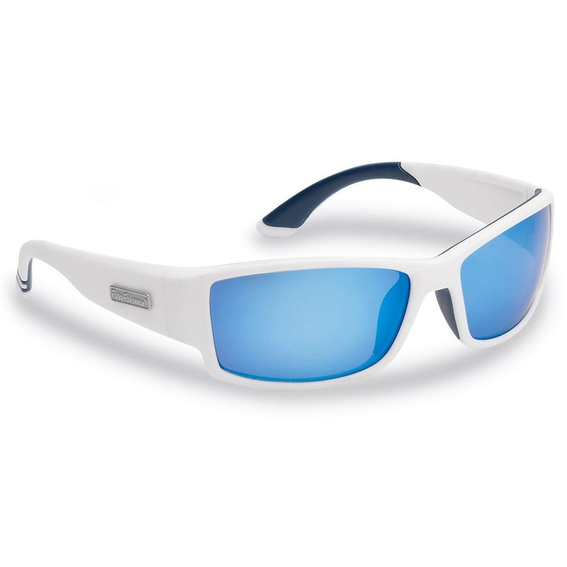 Flying Fisherman Buchanan Polarized Sunglasses Matte Black Blue Mirror