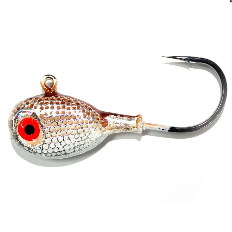 Mustad Tog Tamer Ultra Point Saltwater Blackfish Jigs BNWH – Brown/White 3/0 (3pk, 3/4oz)