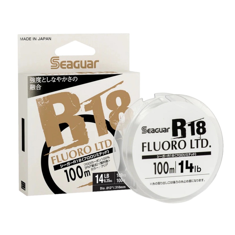 Seaguar JDM R18 Mainline 14lb Fluorocarbon Performance Fishing Line 109YD