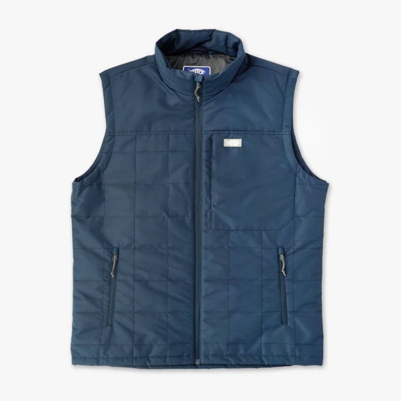 Aftco Crosswind Puff Vest Naval L