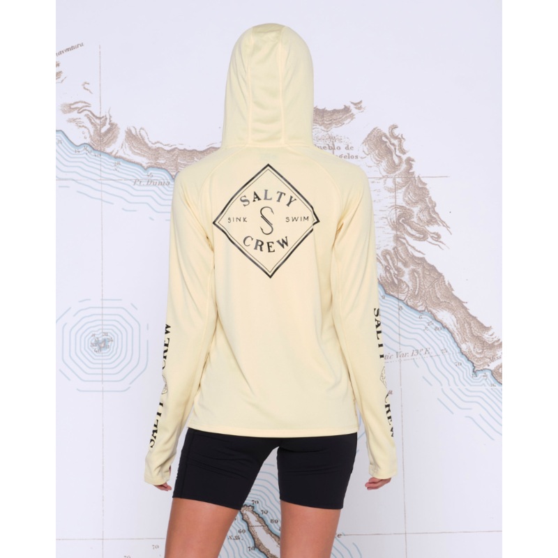 SALTY CREW TIPPET PINNACLE HOODIE BANANA XS