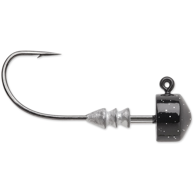 VMC Ned Rig Jig Head 4-pack Black 1/16 oz