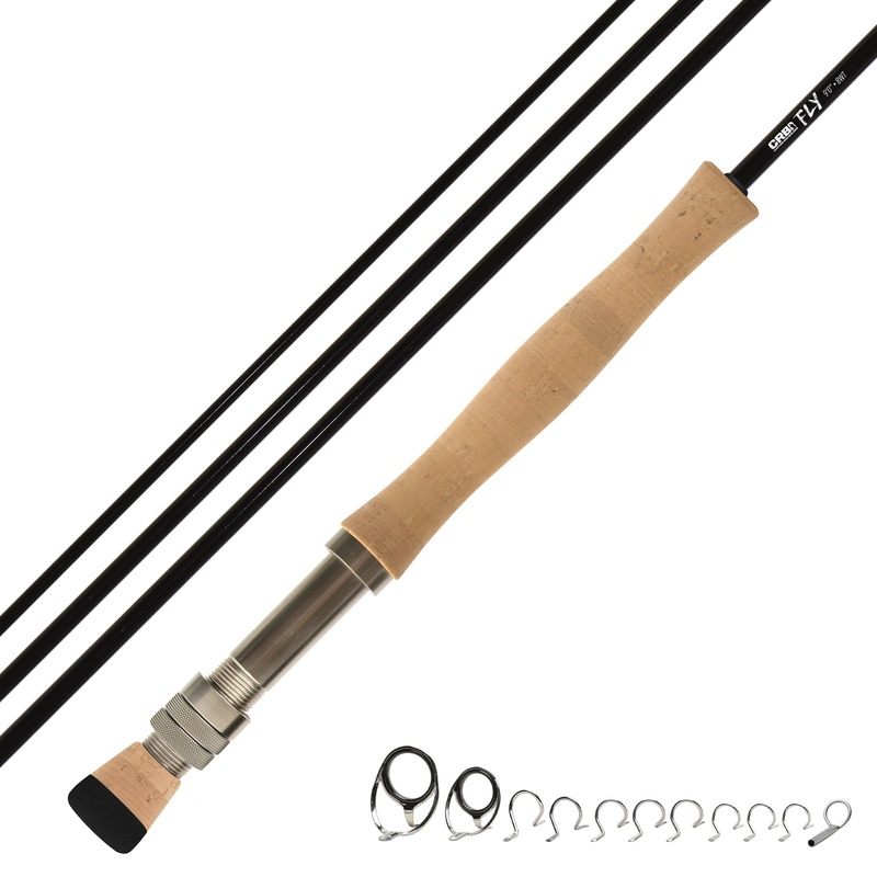 9’0″ 8wt Color Series Fly Rod Kits Gloss Black