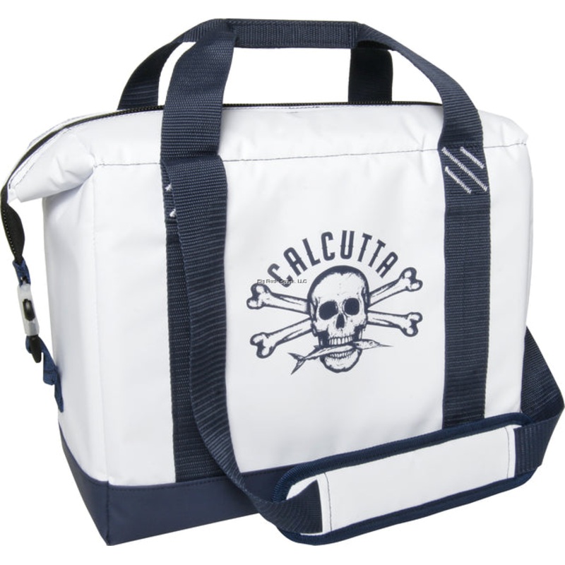 Calcutta Pack Series Soft Sided Cooler, Carry Strap & Handle White 12-Can