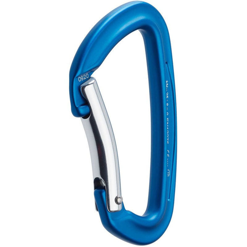 Sliq Bent Gate Carabiner Bright/Blue
