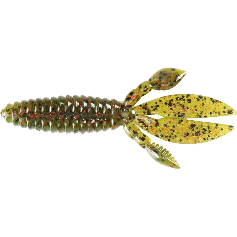 Strike King KVD Perfect Plastic Baby Rodent (8 Pk) Black Blue Flake*
