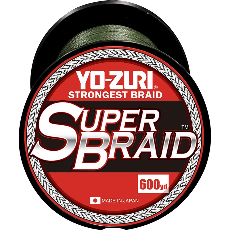 Yo-Zuri SuperBraid Dark Green – 600 Yard Spool Dark Green 20 lb