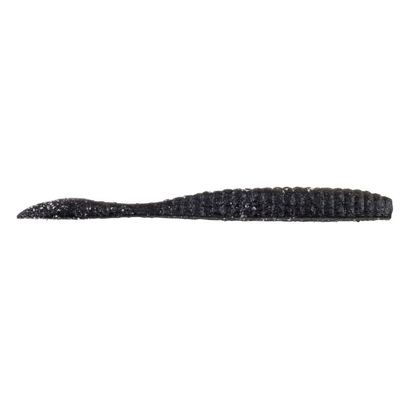 Berkley PowerBait MaxScent Flat Worm 4.25″ (8 Pk) Black