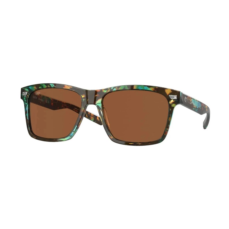 COSTA ARANSAS POLARIZED SUNGLASSES SHINY OCEAN TORTOISE COPPER GLASS (580G)