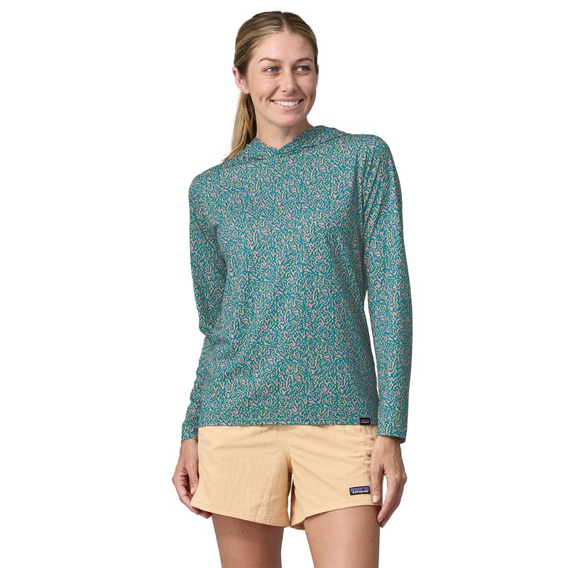 Patagonia W’s Capilene Cool Daily Hoody – DQ Rosehip – Light Rosehip X-Dye  / RHLX XS