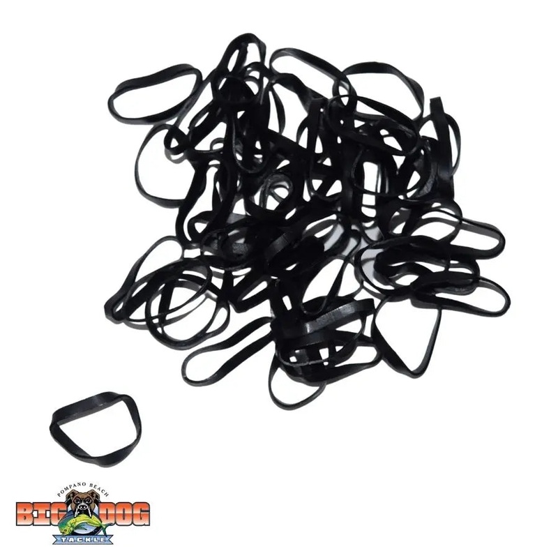 R&R TACKLE BLACK BAIT RIGGING BANDS LARGE 200pk
