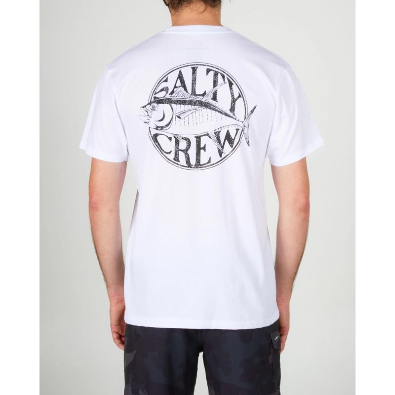 SALTY CREW TUNA TIME PREMIUM PKT S/S TEE WHITE S