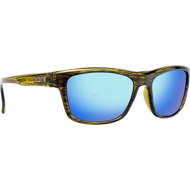 Calcutta Finley Discover Series Sunglasses Wood Grain/Blue Mirror
