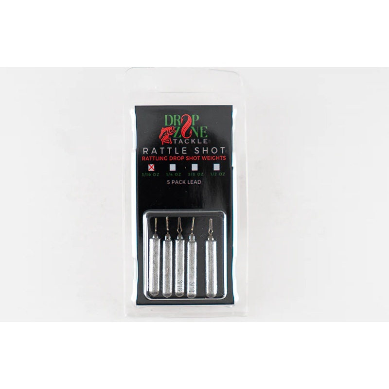 RATTLE SHOT DROP SHOT WEIGHTS Round Line Tie 1/8