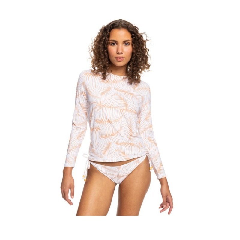 ROXY SEA SKIPPIN PRINTED LYCRA TOAST PALM TREE XS
