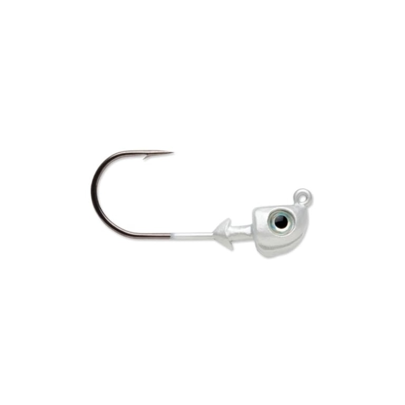 VMC Boxer Jig Swimbait Jighead Metallic White 3/4oz – 4pk
