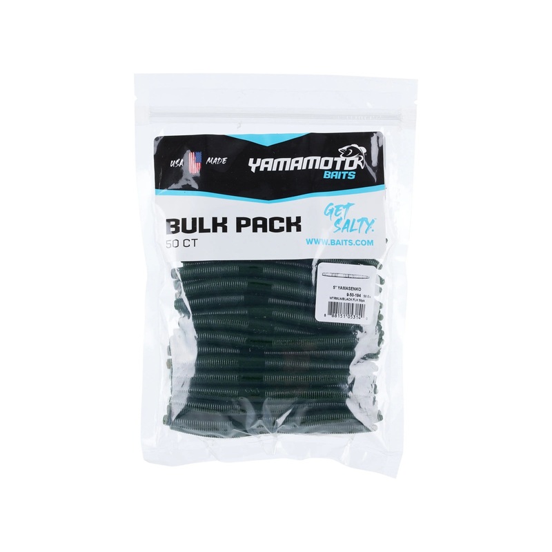 YAMAMOTO SENKO SACK BULK 50 PACK – 4″ Wtrmln/Blk&Red – 208 4″