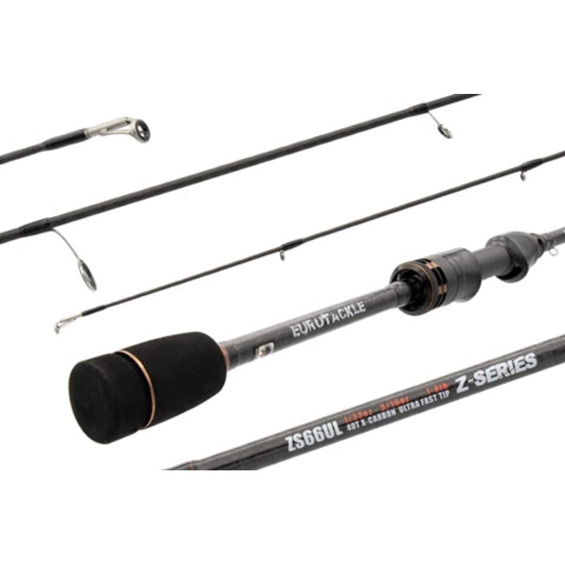EUROTACKLE Z-SERIES 6’6″ ULTRA LIGHT SPINNING ROD