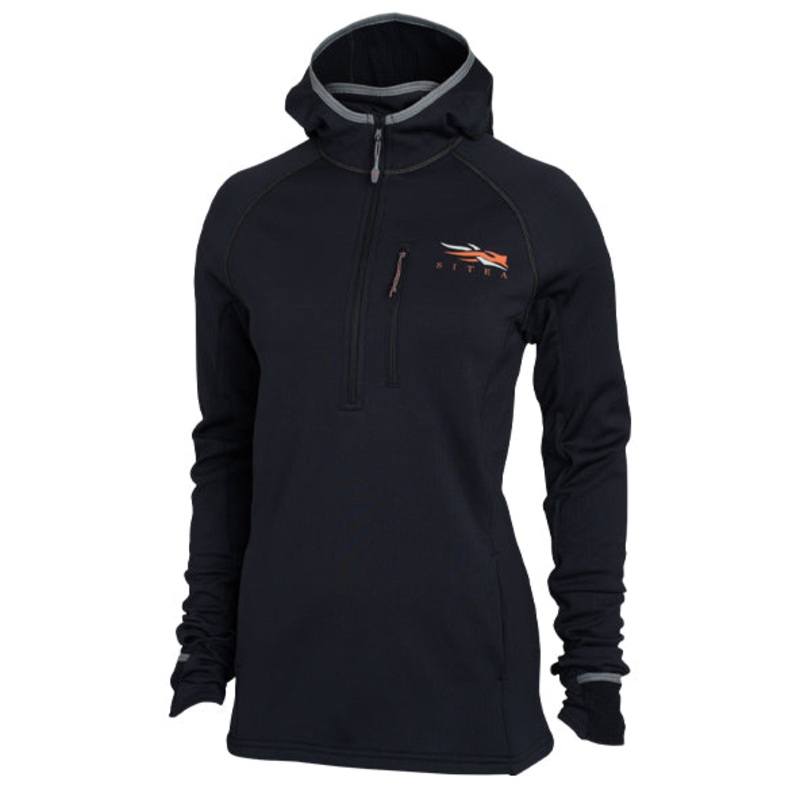 Sitka Womens Fanatic Hoody – Solid Colors Sitka Black S