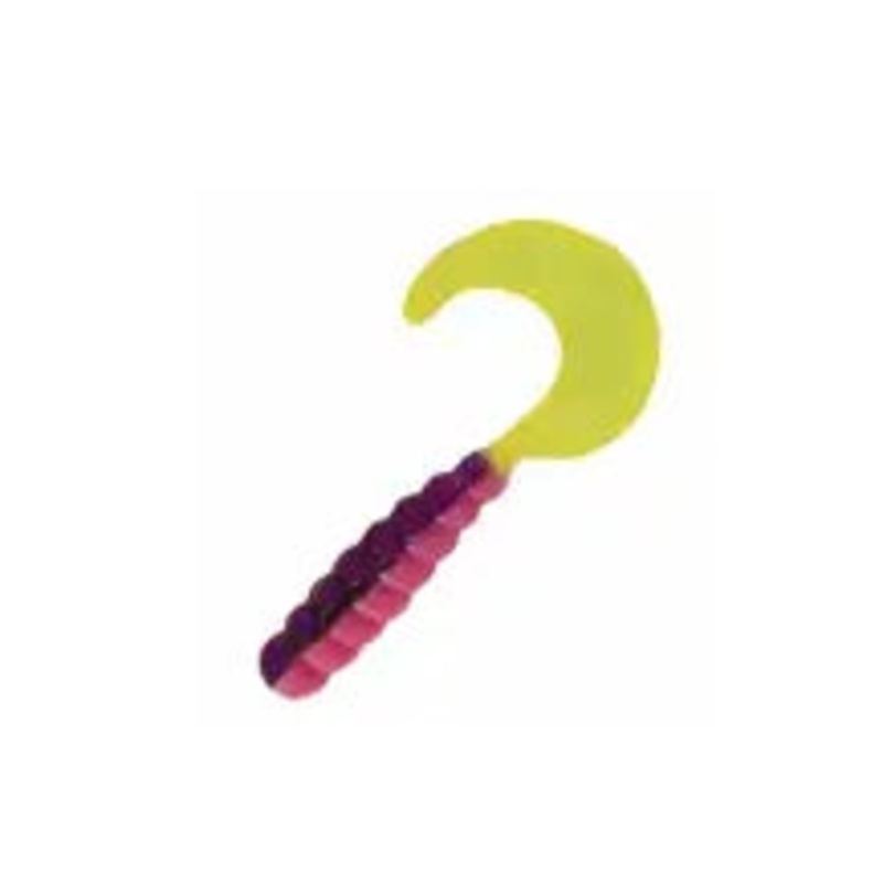 Kalin’s 2″ Triple Threat Grub (10 Pk) Acid Rain