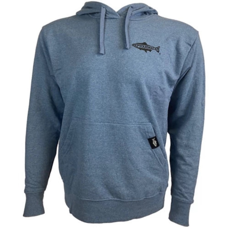Rep Your Water – Men’s Trout Streamers Eco Hoodie Light Denim M