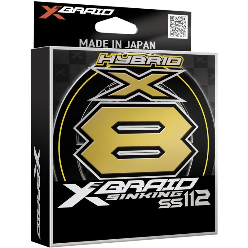 X-Braid X8 Sinking High-Vis Yellow Braid – 165 Yard Spool Hi-Vis Yellow 8 lb