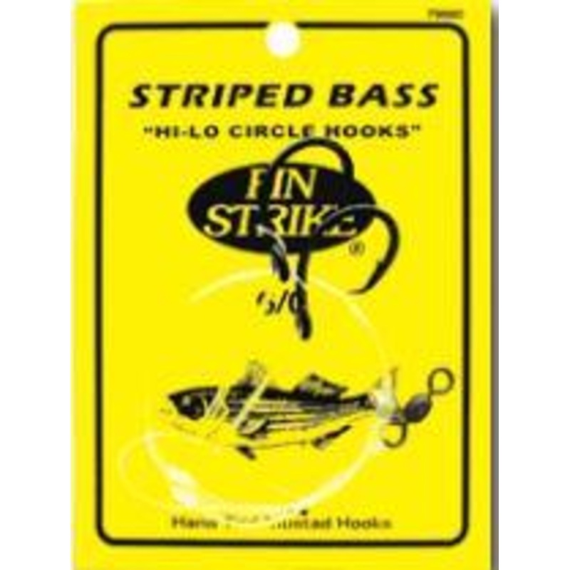 Fin Strike MU796 Striped Bass Ultra Point Hi-Lo Rigs Hook Size: 6/0