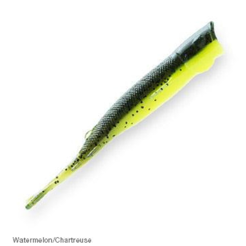 Z-Man Pop ShadZ Soft Plastics Watermelon/Chartreuse Length: 4″