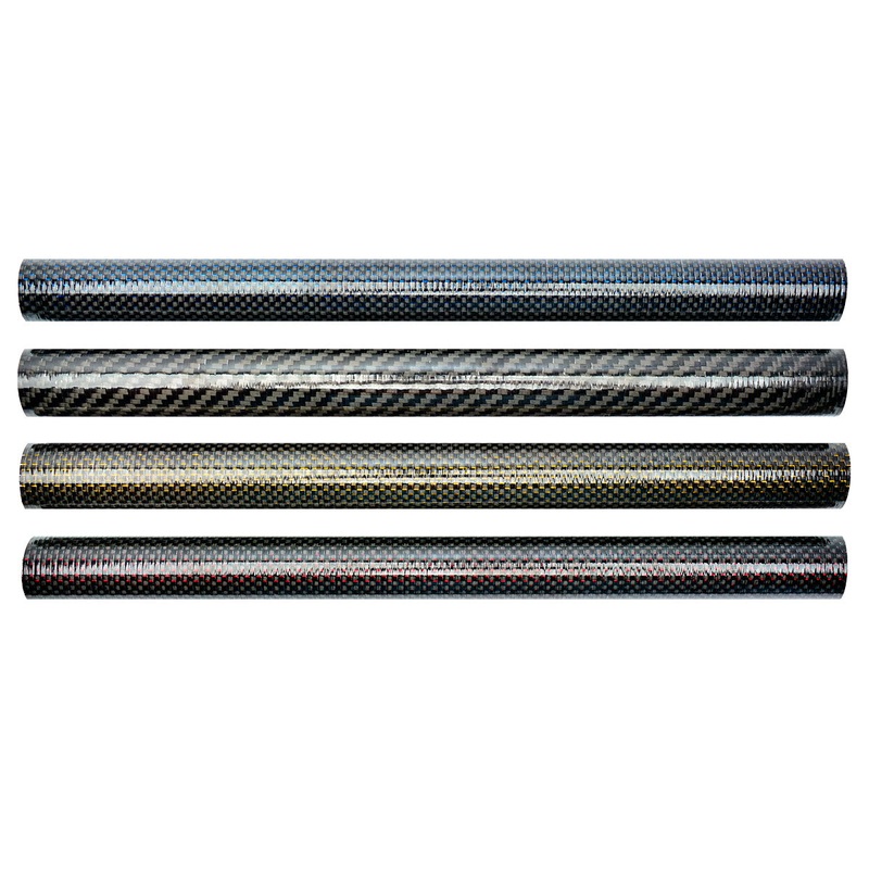 Carbon Fiber Handle Tubing Black 12″ 0.920″
