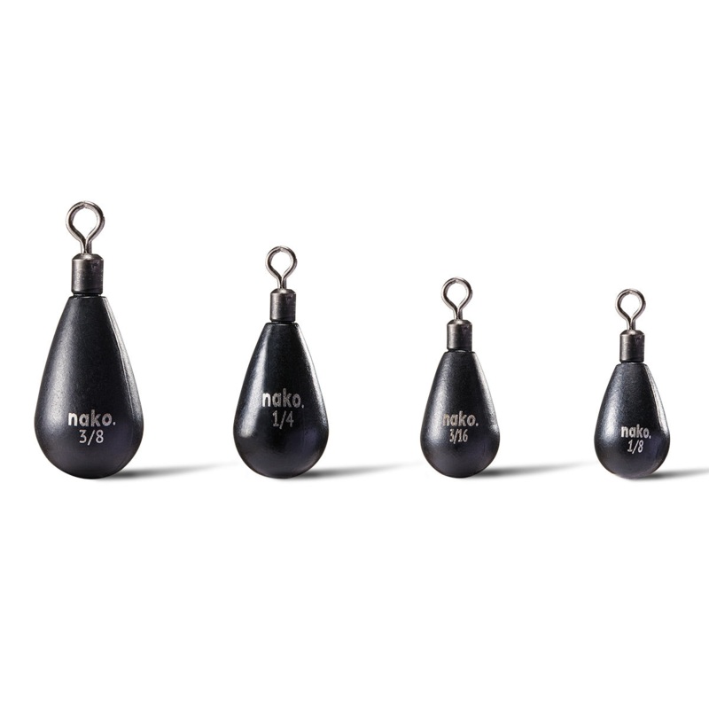 NAKO TUNGSTEN TEAR FREE RIG WEIGHTS Black 1/8 oz