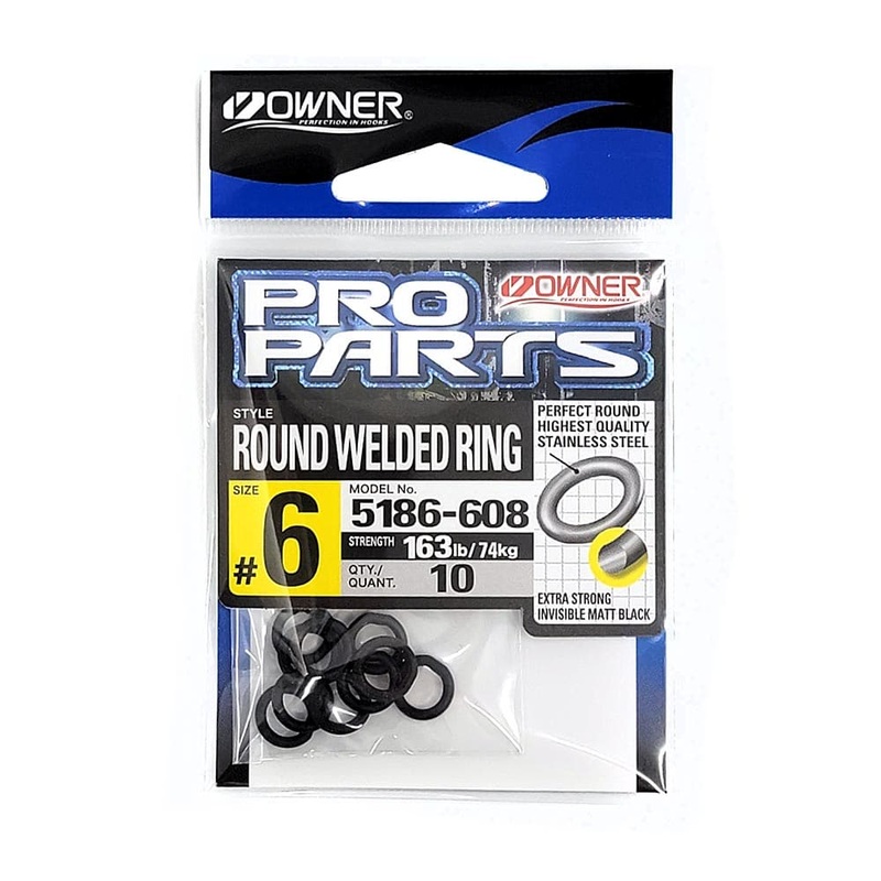 Owner Hyper Black Stainless Welded Rings 5186 4 (10pk, 70lb)