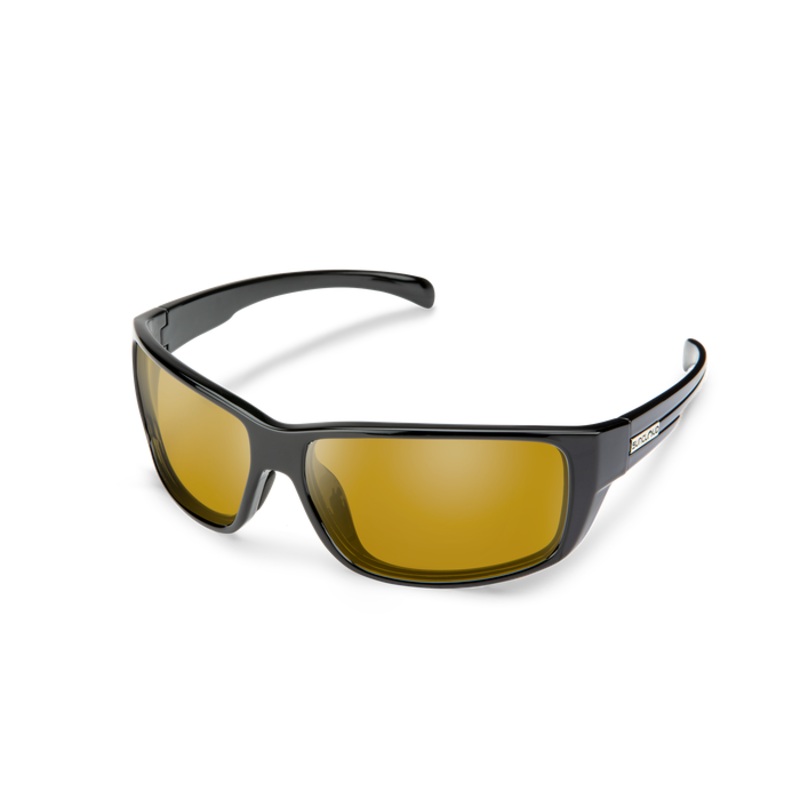 Suncloud Milestone Sunglasses Frame: Black Lens: Polarized Yellow