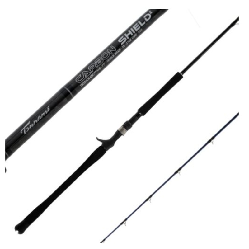 Tsunami Carbon Shield Big Bait Blue Casting Rods TSCSHDII-BBC721H-B