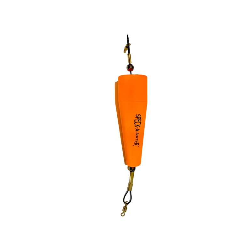4″ Orange Speck-a-nater Popping Cork Single
