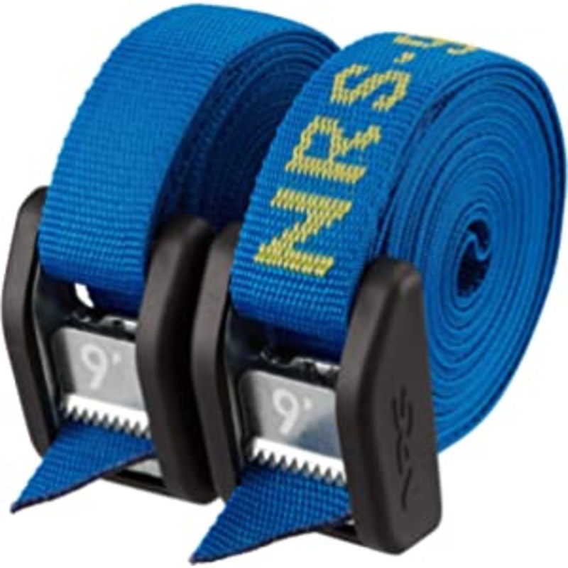 NRS Buckle Bumper Straps Stealth Black 12 Feet Pair