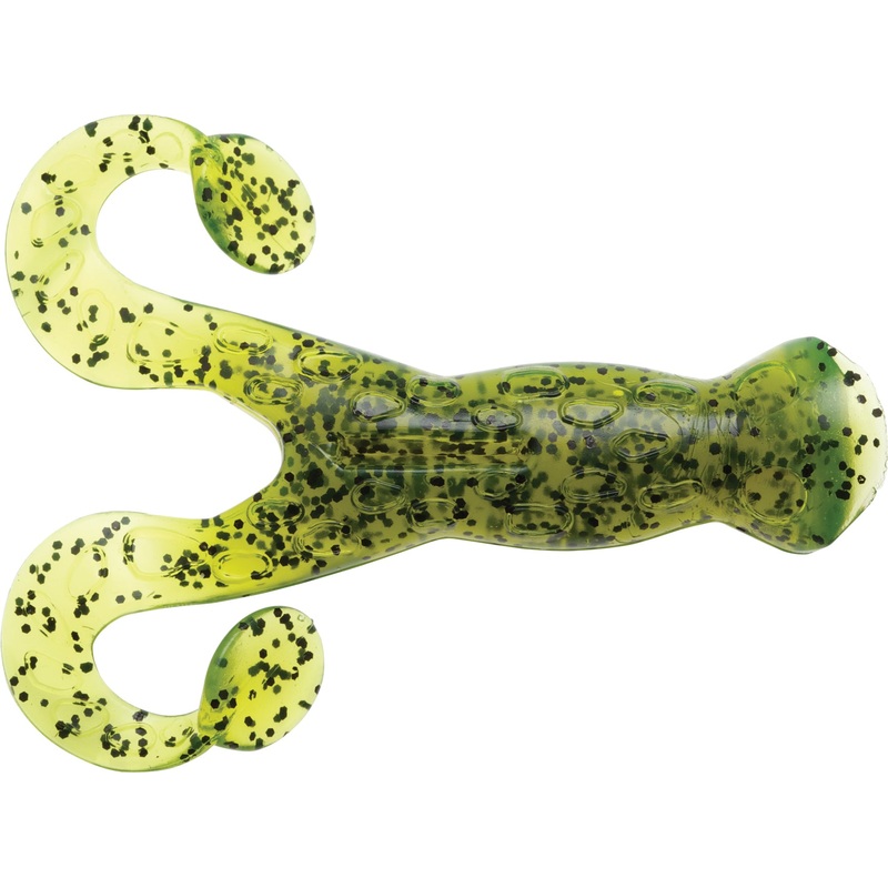 Z-Man Pop FrogZ 4 inch Soft Plastic Popper Frog 4 pack Green Pumpkin