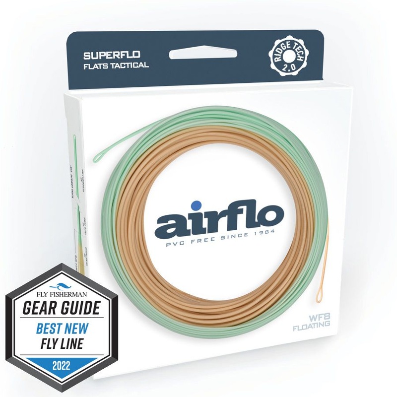 Airflo Superflo Ridge 2.0 Flats Tactical Taper Fly Line WF6F Sand / Sea Foam
