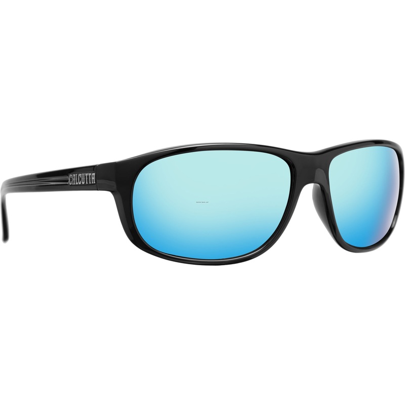 Calcutta Walker Discover Series Sunglasses Shiny Black/Blue Mirror