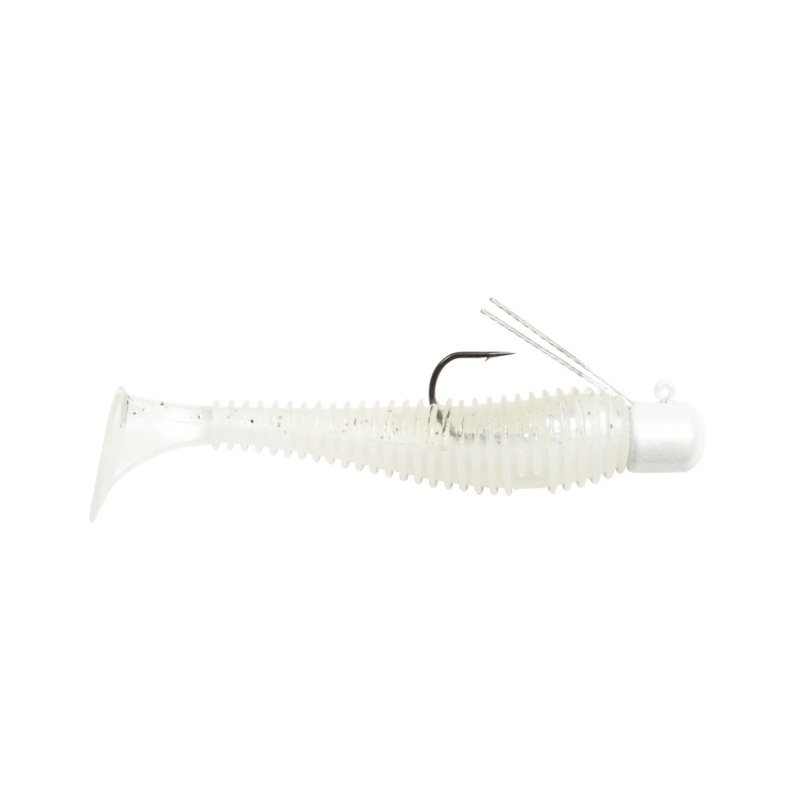Lunkerhunt Finesse Swimbait Lures White Ice